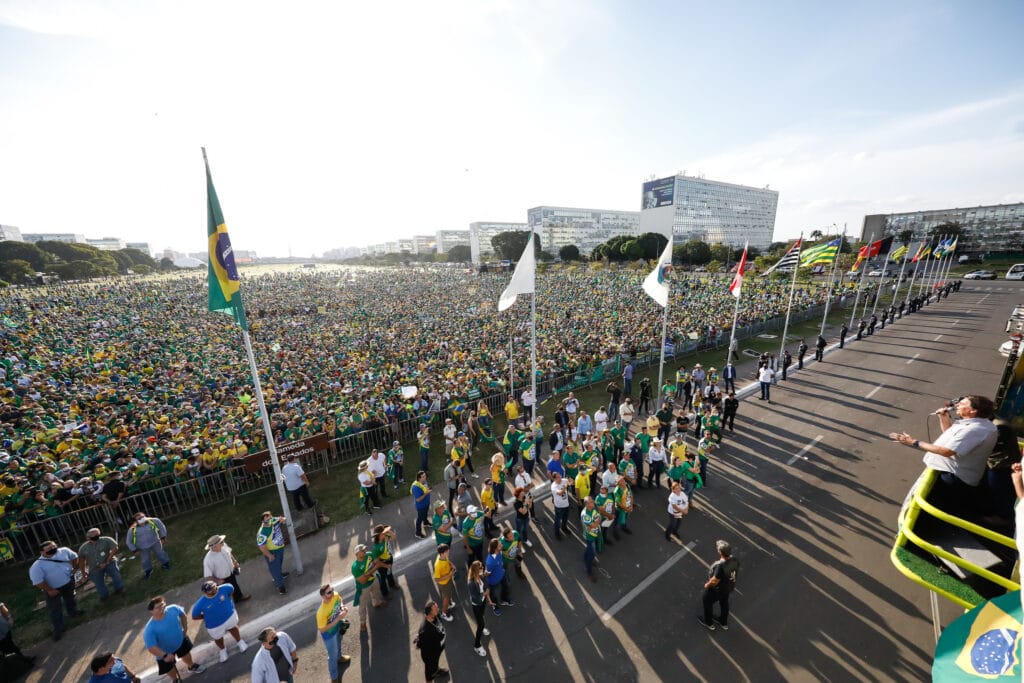 O dia da família foi marcado por movimentos pró-Bolsonaro