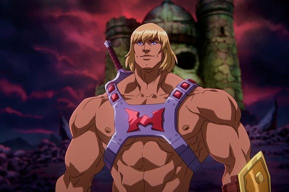 Personagem He-Man da nova série Mestres do Universo: Salvando Eternia,