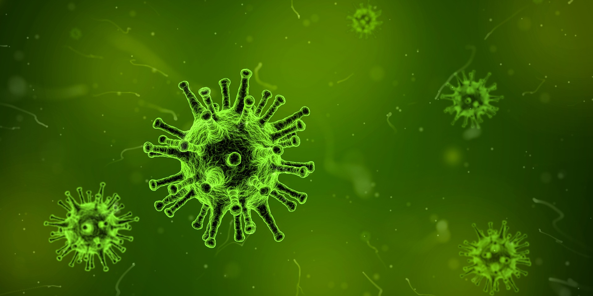 Foto ilustrativa de microscópico simulando uma infecção.